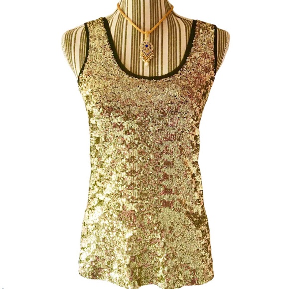 Calvin Klein Tops - NWOT Calvin Klein Sequined Tank Top Size XS